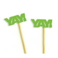 thumbnail image 2 of Darling Souvenir, YAY! Year Cupcake Toppers, Birthday/ Wedding/ Graduation Party/ Baby Shower Dessert Decorations - Pack Of 20, 2 of 3