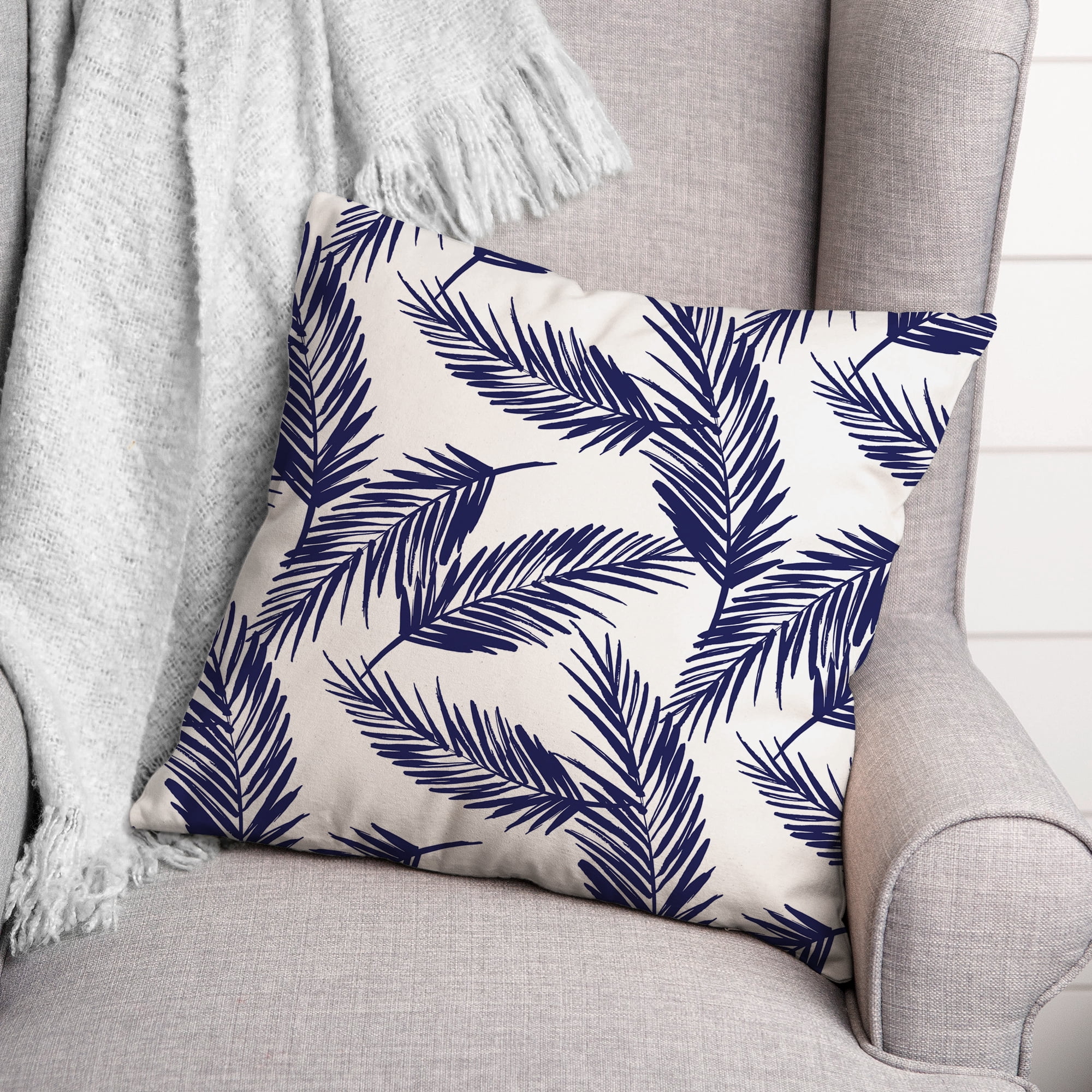 Creative Products Palm Pattern 18x18 Indoor / Outdoor Pillow