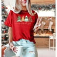 thumbnail image 6 of Christmas Shirt for Women Christmas Tree Graphic T-Shirts Believe Letter Print Tees Holiday Tops, 6 of 7