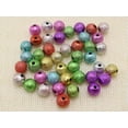 thumbnail image 2 of U8MO Craft DIY Mixed Color Glitter Acrylic Round Beads Spacer 4mm 6mm 8mm 10mm -200pcs 8mm, 2 of 2