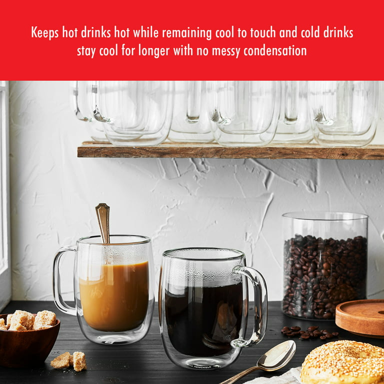 ZWILLING Sorrento Plus 2-pc Double-Wall Glass Coffee Mug Set