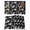 Black, variant on Placemats Set of 4, Western Cowboys Woven Placemat, Linen Place Mats for Kitchen/Dining Tables, Vintage Desert Cactus Horseshoe Black Washable Table Mats for Party