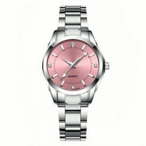 Waterproof Quartz Watch for Women with Stainless Steel Strap