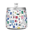 thumbnail image 7 of Yayeee Ashtray with Lid for Cigarette Smokeless Stainless Steel Home Ash Holder, Colorful Cartoon Graphic, 7 of 7