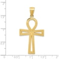 thumbnail image 4 of 14K Yellow Gold Ankh Cross Pendant (45 X 24) Made In United States c175, 4 of 6