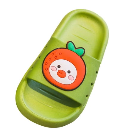 

Girls Slippers Soft Soled Outdoor Bathroom Bottom Fruit cute Cartoon Design Teenager Toddler Kids All Season Cute Leisure Soft Breathable Trendy Lightweight Childrfen s Day Gift Waliking Shoes