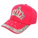 thumbnail image 1 of Gorra deportiva simple y elegante Qarigey sombrero de diamantes de imitación rojo, 1 of 6