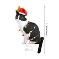 thumbnail image 3 of YIKA Christmas Cats Tree Toppers Christmas Tree Decorations Christmas Decorations Holiday Decorations Ambiance Decoration Props Black, 3 of 8