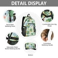 thumbnail image 4 of JIALIOU 14" Laptop Backpack Waterproof Airline Approved Stylish Casual Daypack for Travel Business College Work, Cute Elephant Head and Plant, 4 of 8