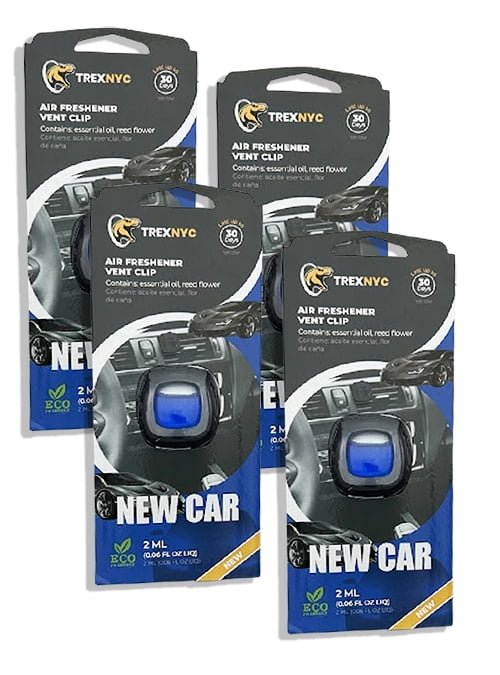 TrexNYC Car Air Fresheners Vent Clips, Essential Car Odor Eliminator