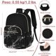 thumbnail image 5 of KAIYANG Mochila para Laptop de 15,6 pulgadas para Mujeres y Hombres, con Toma de Carga y Auriculares, Negocios, Trabajo, Viajes, Negro, 5 of 5