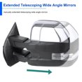 thumbnail image 7 of Spec-D Tuning Power LED Sequential Signal Chrome Tow Mirrors Compatible with Ford F250 F350 Super Duty 2017 Fits select: 2017-2019 FORD F450 SUPER DUTY, 7 of 7