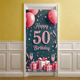 thumbnail image 7 of Glamorous Pink Glittery 50th Birthday Banner Background Party Decors for Photography Props Birthday Party Decorations Celebration Event, 7 of 7