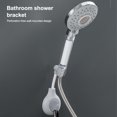 thumbnail image 2 of Bewildely Soporte de cabezal de ducha de pared de 360 ​​grados, autoadhesivo ajustable, soporte de cabezal de ducha de mano, Base de repuesto para Cocina y Comedor Azul Bewildely HA063645-02, 2 of 6