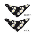 thumbnail image 3 of Rateoe Daisies Flowers Print Pet Scarf for Dogs and Cats – Stylish Reflective Design, Breathable & Durable Pet Bandana with Quick-Release Buckle-Small, 3 of 5