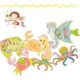 thumbnail image 3 of 40 Pack Wood Ocean Sea Animal Cutouts Unfinished Wooden Sea Animals Paint Crafts Wooden Ocean Sea Animal Hanging Ornaments DIY Sea Animal Craft Gift Tags for Home Party Decoration, 3 of 5