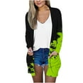 thumbnail image 2 of Cardigan pour Femmes Élégant Cardigan à Manches Longues Col Rond Imprimé Veste Légère Cardigan d'Été pour Femmes, 2 of 5