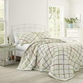 thumbnail image 2 of Laura Ashley Home | Ruffle Garden Collection | Luxury Premium Ultra Soft Quilt Coverlet, Comfortable & Lightweight All Season Bedspread, King, Cream, 2 of 2