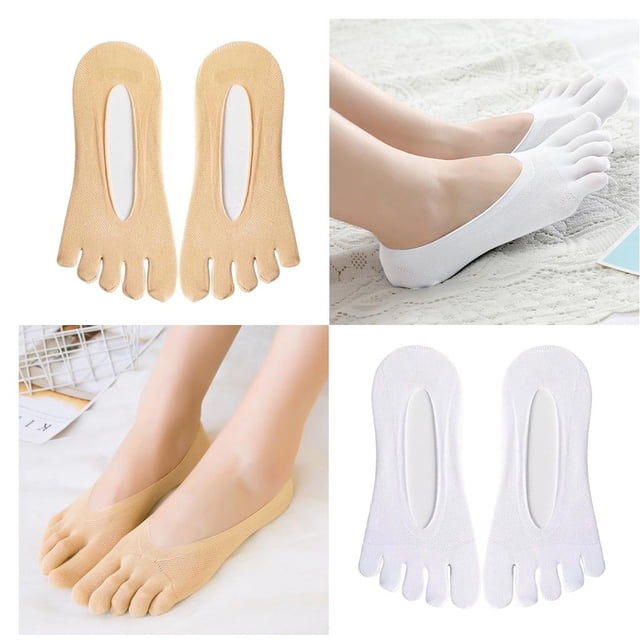Calcetines de cinco dedos Baoblaze para mujer y niña transpirables antideslizantes