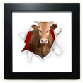 thumbnail image 1 of Animal Paper Break Shocks Bulls Black Square Frame Picture Wall Tabletop, 1 of 3