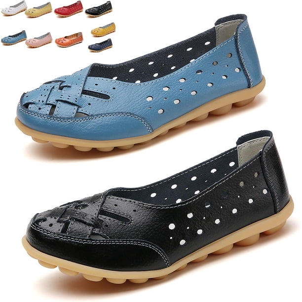 Mocasines ortopédicos Illuminate, mocasines ortopédicos de piel transpirable, zapatos ortopédicos Illuminate