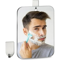 DIY.STORE Shower Mirror Fogless for Shaving, Medium 8 in x 9 in Mirror for Wall Hanging, Frameless Portable Travel Camping Mirror
