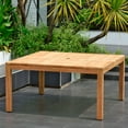 thumbnail image 2 of Amazonia Swanton 9-Piece 100% FSC Teak Wood Square Patio Dining Set, 2 of 10