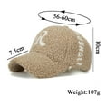 thumbnail image 4 of MSJUHEG Baseball Caps,Sun Hats for Women,Running Hat,Golf Hat,Trucker Hat,Women Men Sport Letter Print Keep Warm Beach Baseball Cap Hip Hop Hat Sun Hat Beige One Size, 4 of 5