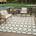thumbnail image 3 of Rug Branch Alfombra Abstract Indoor Outdoor Area Rug, Grey Beige, Geometric - Living Room, Bedroom, Dining Room, and Kitchen, 3 of 7
