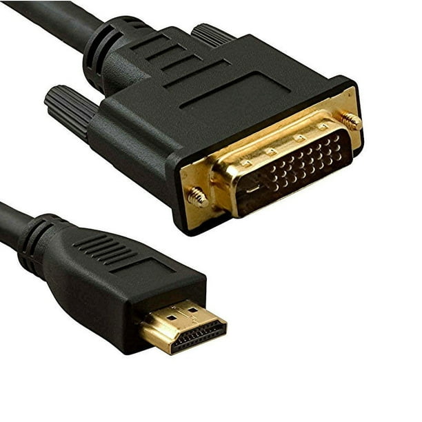 axGear Câble de câble DVI vers HDMI fil 10FT 10 pieds pour HDTV PC