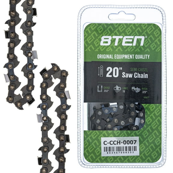 8TEN Chainsaw Chain 20 inch .325 Pitch for Husqvarna 240 Jonsered 810-CCC2229H