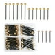 thumbnail image 1 of 90 Piezas Clavos para Colgar Cuadros Clavos con Cabeza de Latón Clavos de Pared de Alta Resistencia para Colgar Marcos de Fotos de Relojes, 1 of 9