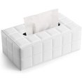thumbnail image 1 of Funda para caja de pañuelos rectangular, elegante y funcional decoración para el hogar, la oficina y el automóvil con base magnética, para dispensador de servilletas de papel faciales, material de, 1 of 7