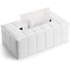 thumbnail image 1 of Funda para caja de pañuelos rectangular, elegante y funcional decoración para el hogar, la oficina y el automóvil con base magnética, para dispensador de servilletas de papel faciales, material de, 1 of 7