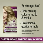 Schwarzkopf Keratin Hair Dye 8.0 Medium Blonde, Permanent Hair Color, 1 Use