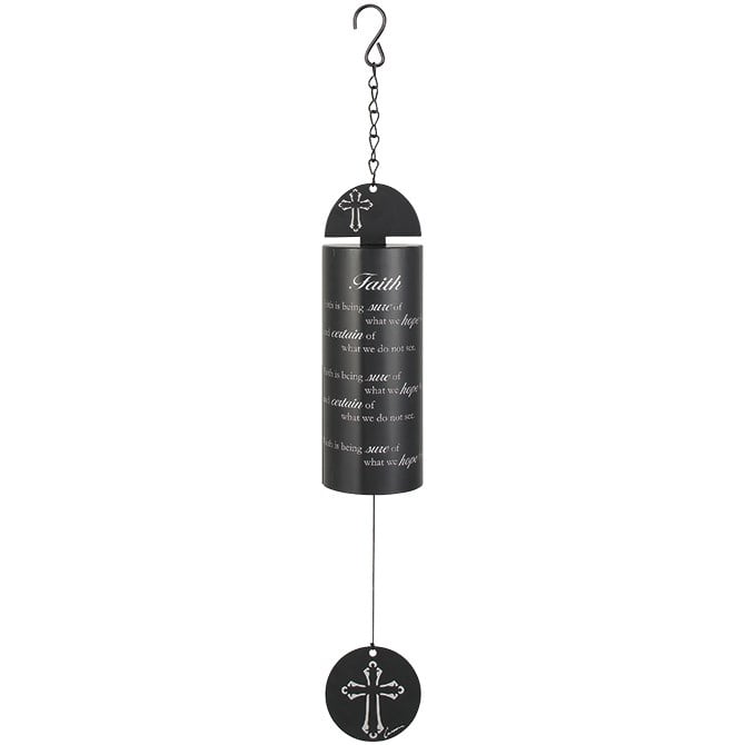 Wind ChimeCylinder PrayerBlack (22")