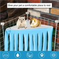 thumbnail image 1 of fastboy Animal Hamac avec Pompon Rideau Triangle Animal Hamac de Coin pour Hamster Furet Chinchilla Hérisson Lapin Nain, 1 of 9