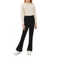 thumbnail image 2 of CPNG Kid Girls Plus Size Soft Flared Leggings High Waist Pants Bootcut Leggings Tall & Long Bootleg Pants Tummy Control Bell-Bottoms Basic Tight Ankle Leggings, 2 of 5