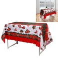 thumbnail image 2 of Tebru Table Cover Tablecover Christmas Polyester Printing Anti Fouled Dinner Tablecloth Cover Decor for Home Kitchen Dinner Party, 2 of 7