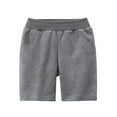 thumbnail image 3 of FAOWME Toddler Girls Boys Kids Sport Solid Color Casual Shorts Fashion Beach Cargo Pants Shorts Dark Gray 2-3 Years, 3 of 3