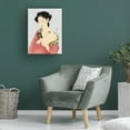 thumbnail image 2 of Canvas Wall Art - Vintage Lavoie 'Woman Applying Make Up Hashiguchi Goyo 1918' Wall Art for Living Room, Bedroom, or Office Décor by Trademark Fine Art - 24 x 32 Inches, 2 of 4