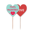 thumbnail image 1 of Palillos de dientes Unbranded corazon verde etiqueta de amor selección de pastelitos, 1 of 4
