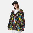 thumbnail image 4 of Picia Monster Car Women's Men's UPF 50+ Sun Protection Hoodie Shirt Long Sleeve SPF Fishing Outdoor UV Hiking Lightweight Shirts-Small, 4 of 9