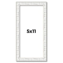 5x11 In Frame White Real Wood Picture Frame Width 0.75 inches | Interior Frame Depth 0.5 inches |