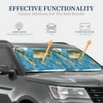 thumbnail image 2 of Lsque Earth View World Map 2 PCS Windshield Sun Shade | CarFoldable Window Covers | Car Accessories Reflect UV for Universal Cars SUV Truck | Small, 2 of 7