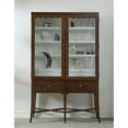 thumbnail image 2 of Maklaine Modern Modern Wood Bar Cabinet with Glass Doors in Brown, 2 of 12