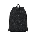 thumbnail image 6 of Rocae Black Glitter for Durable Canvas Backpack Leisure Large Bag Travel Rucksack Multi-function Backpack Medium, 6 of 8