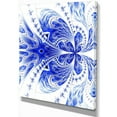 thumbnail image 2 of Fleur Fractale Bleue Douce Symmétrique - Impression sur Toile Florale, 2 of 3