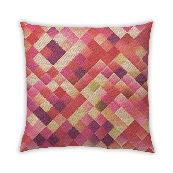 Ahgly Company Outdoor Square Contemporary Throw Pillow, 18 inch by 18 inch