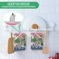 thumbnail image 4 of Yayeee Pot Holders Kitchen Heat Resistant with Pocket 7"x9.8" Cotton Oven Cooking Hot Pads, White Vibrant Flowers, 4 of 7